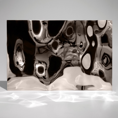 Декоративная нержавеющая сталь 3D Mirror Water Ripple Big Tea