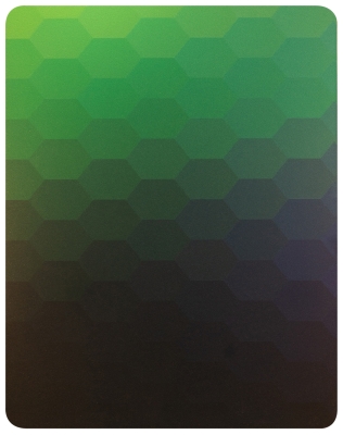 Декоративная нержавеющая сталь Gradient Green Honeycombs Gradient