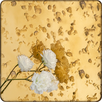 Декоративная нержавеющая сталь Mirror Golden Hammer Pattern