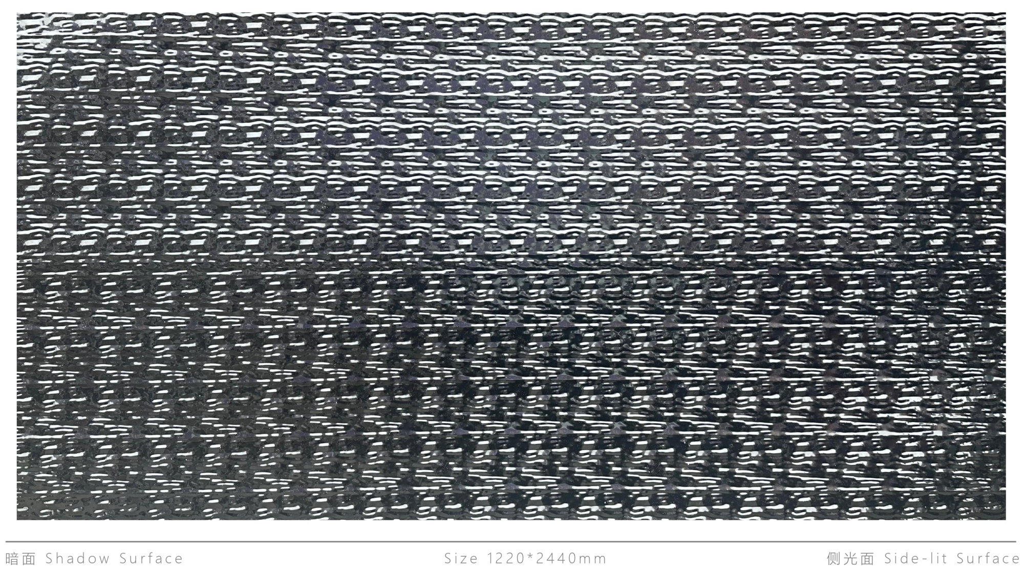 Декоративная нержавеющая сталь Vintage Black titanium embossed mirror distressed