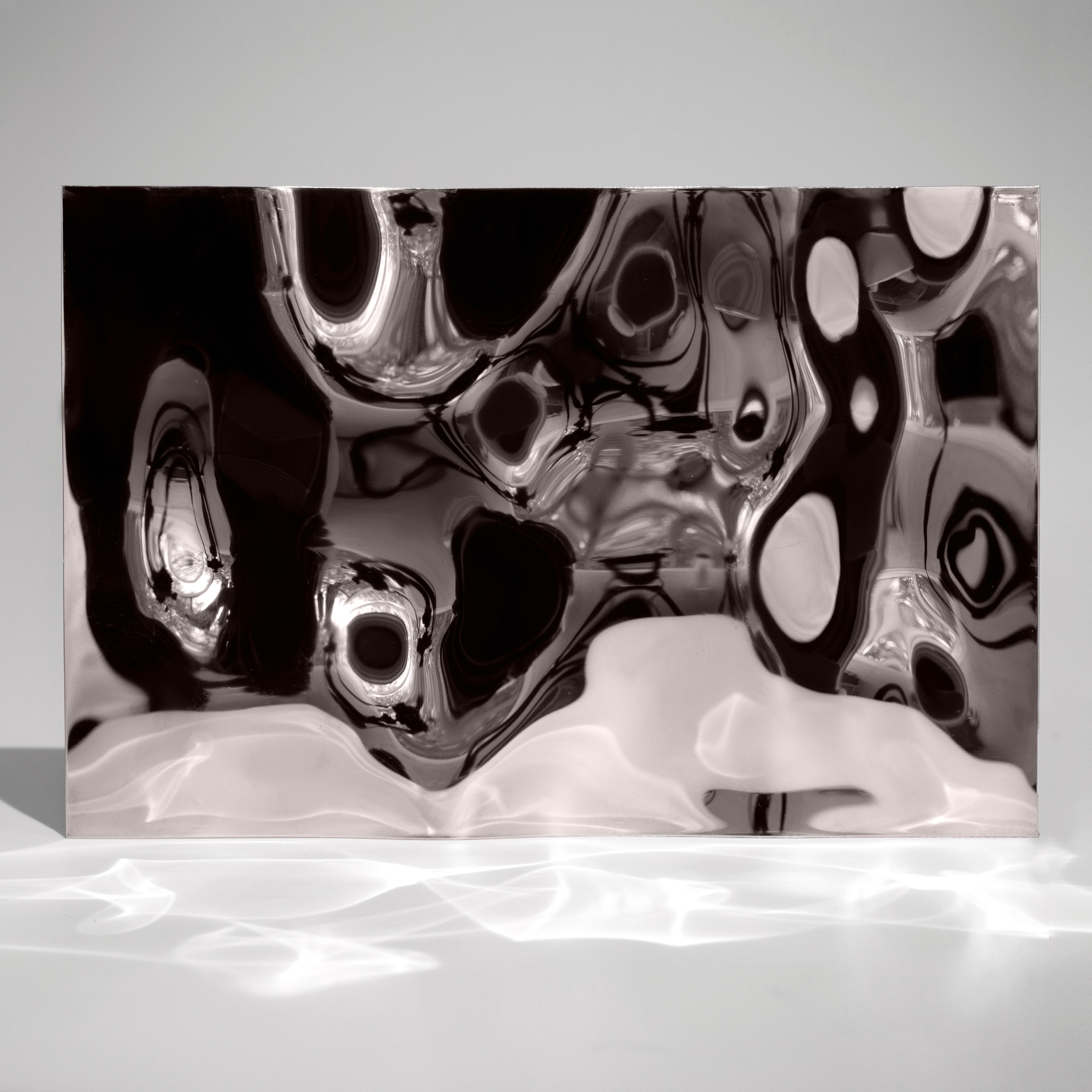 Декоративная нержавеющая сталь 3D Mirror Water Ripple Big Brown