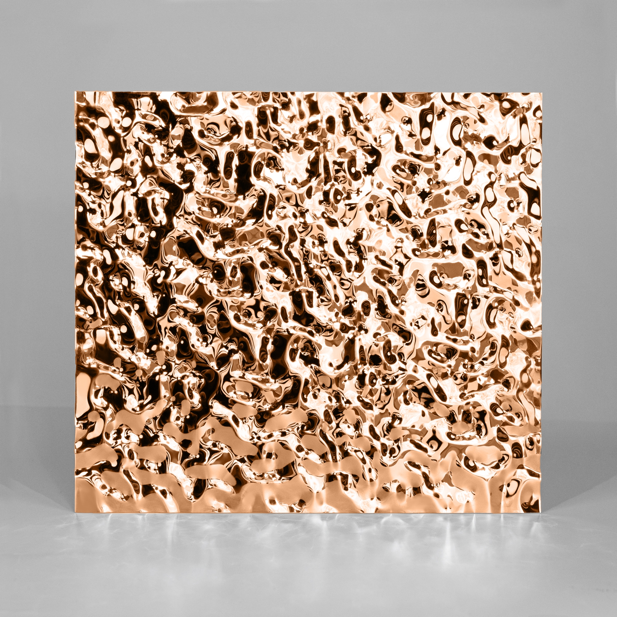 Декоративная нержавеющая сталь 3D Mirror Water Ripple Small Copper