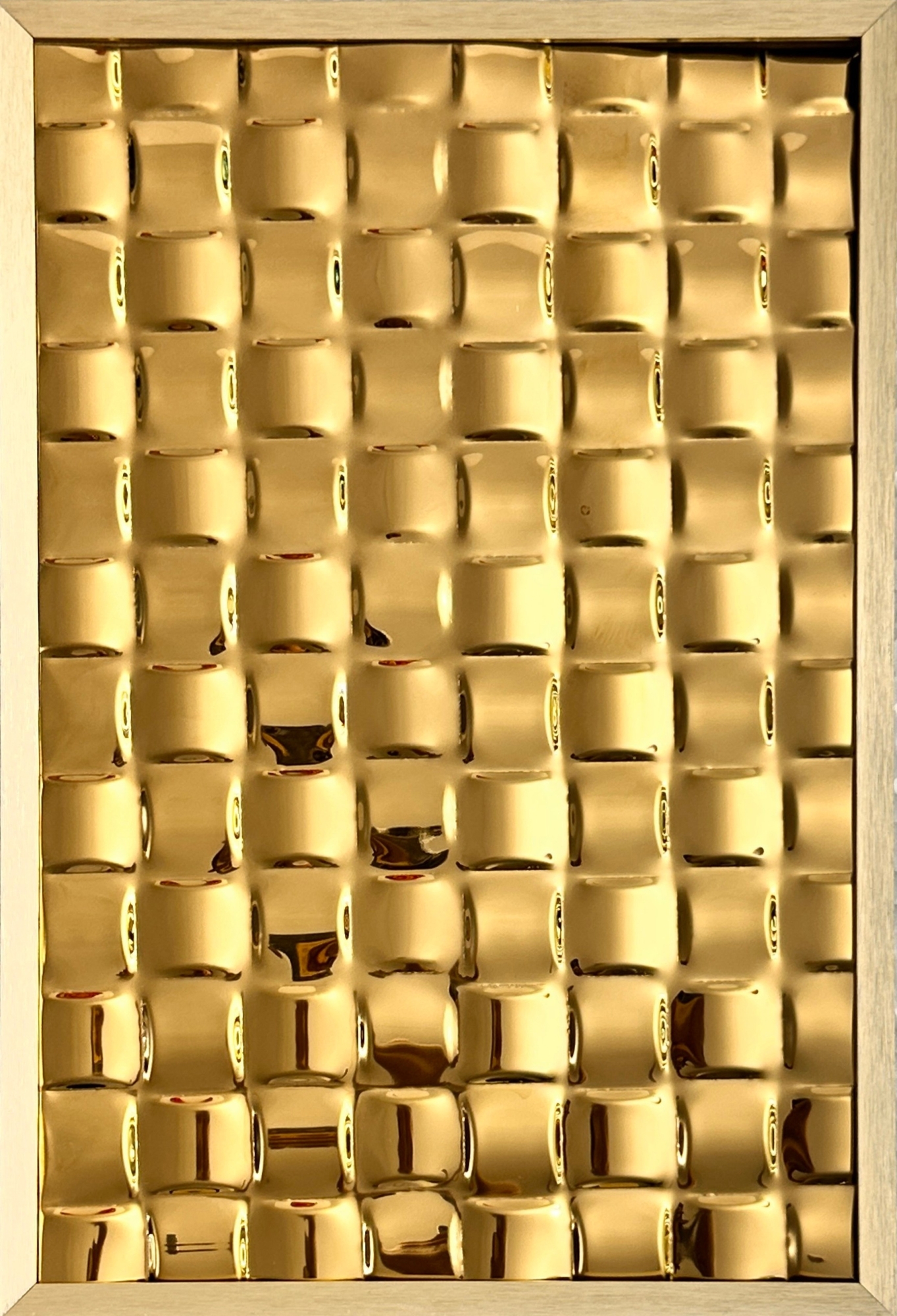 Декоративная нержавеющая сталь 3D Mirror Mosaic Gold