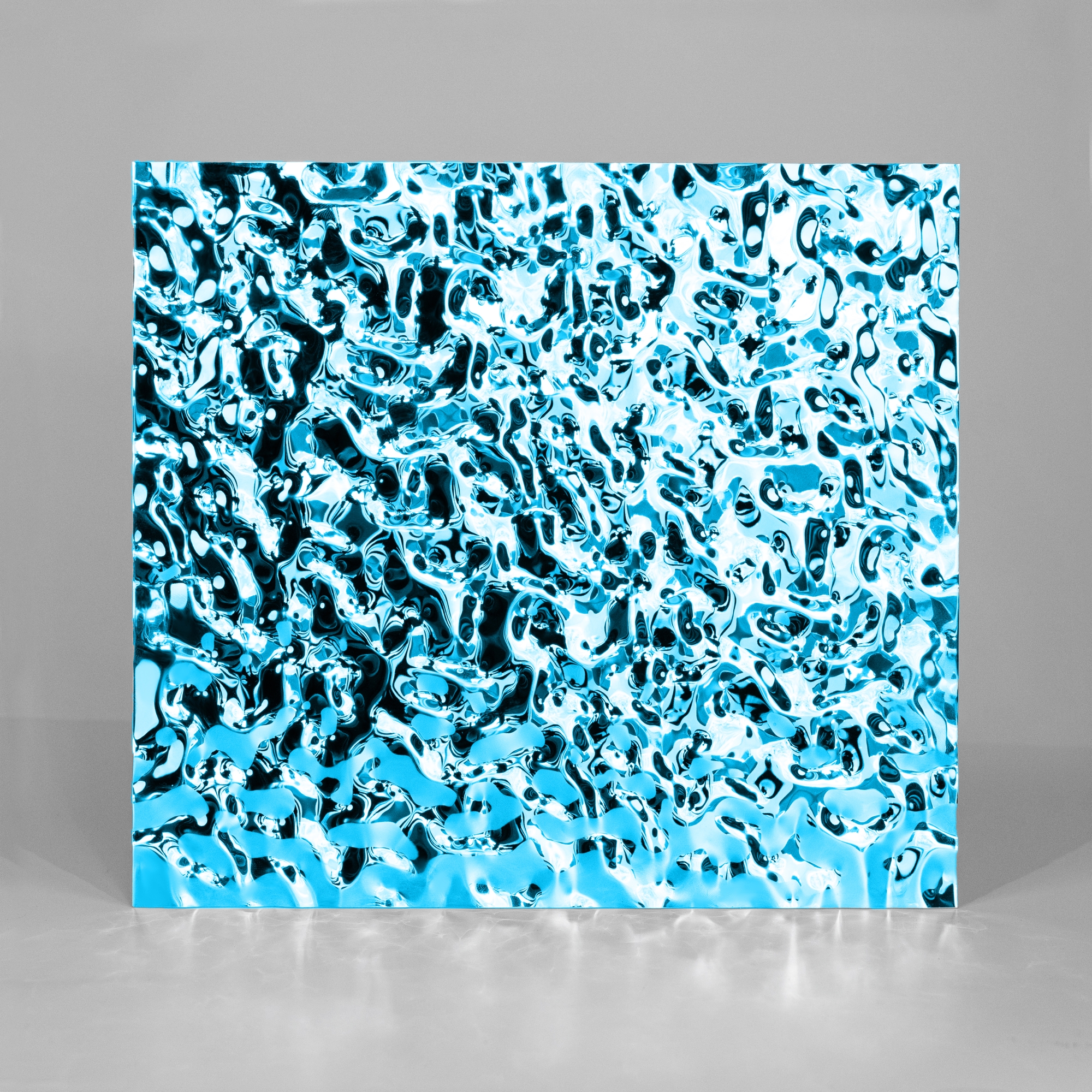 Декоративная нержавеющая сталь 3D Mirror Water Ripple Small Blue