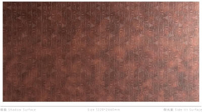 Декоративная нержавеющая сталь Vintage Triangle red