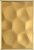 Декоративная нержавеющая сталь 3D Matt 3D Honeycombs Brass Matt