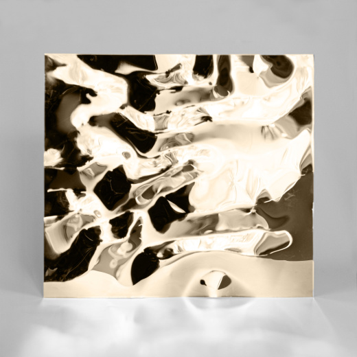 Декоративная нержавеющая сталь 3D Mirror Water Ripple flow move Champagne