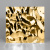Декоративная нержавеющая сталь 3D Mirror Water Ripple Middle Gold