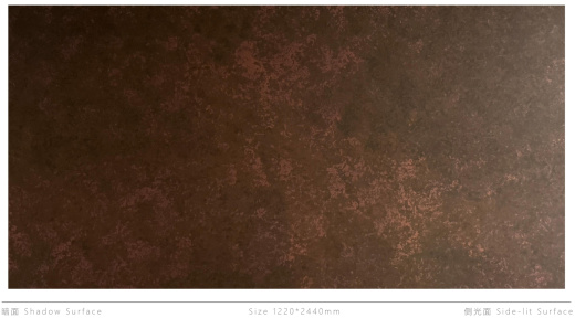 Декоративная нержавеющая сталь Vintage Big spotted red copper