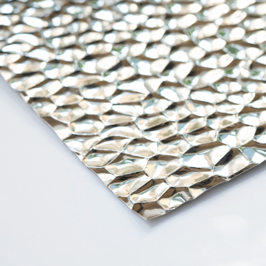 Декоративная нержавеющая сталь 3D Mirror Dragon skin Silver Middle А