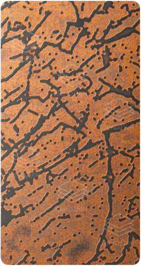 Декоративная нержавеющая сталь Vintage luxury Copper rift