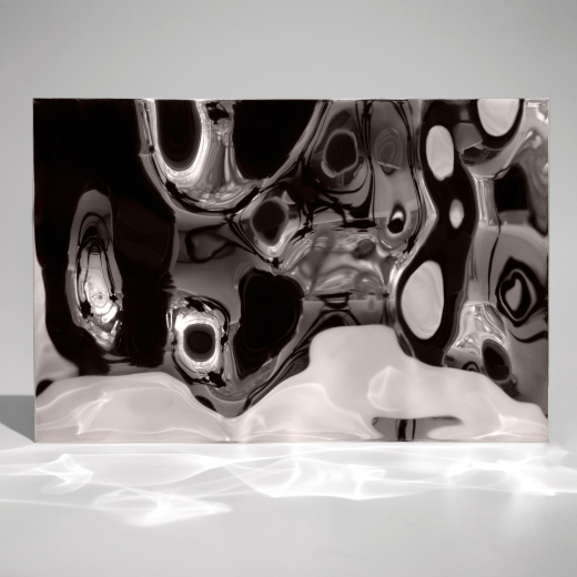 Декоративная нержавеющая сталь 3D Mirror Water Ripple Big Brown