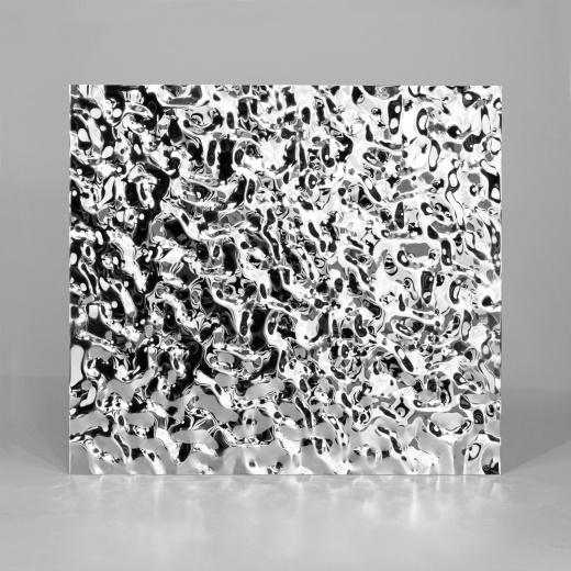 Декоративная нержавеющая сталь 3D Mirror Water Ripple Small Silver