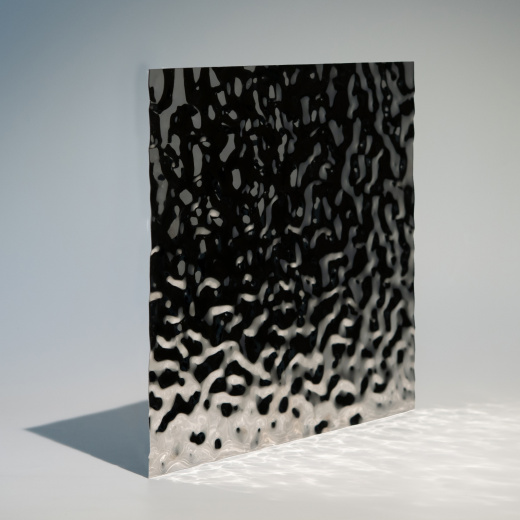 Декоративная нержавеющая сталь 3D Mirror Water Ripple Small Silver
