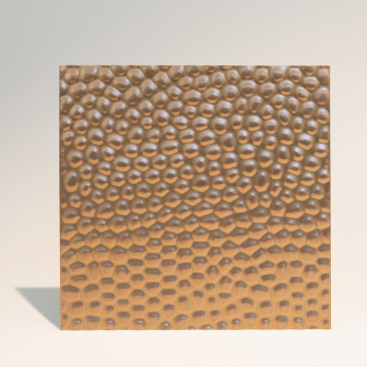 Декоративная нержавеющая сталь 3D Matt Honeycombs Rose Gold Middle А