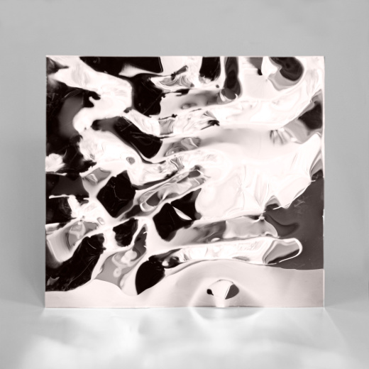 Декоративная нержавеющая сталь 3D Mirror Water Ripple flow move Brown