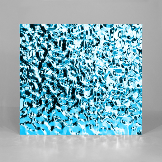 Декоративная нержавеющая сталь 3D Mirror Water Ripple Small Blue